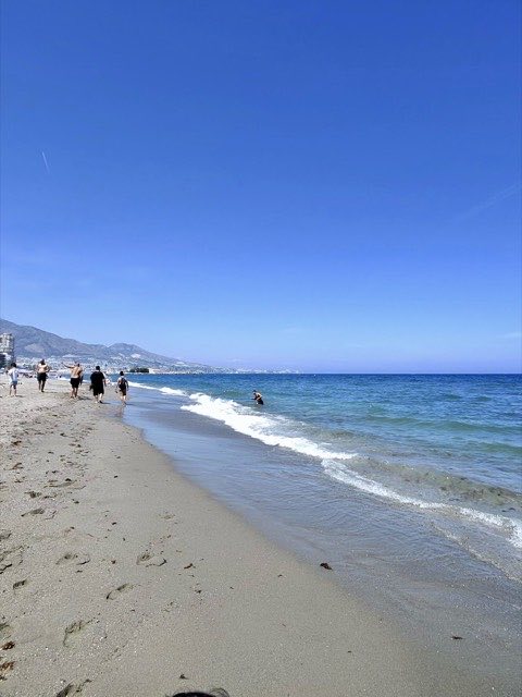 The beach and the sea in Fuengirola